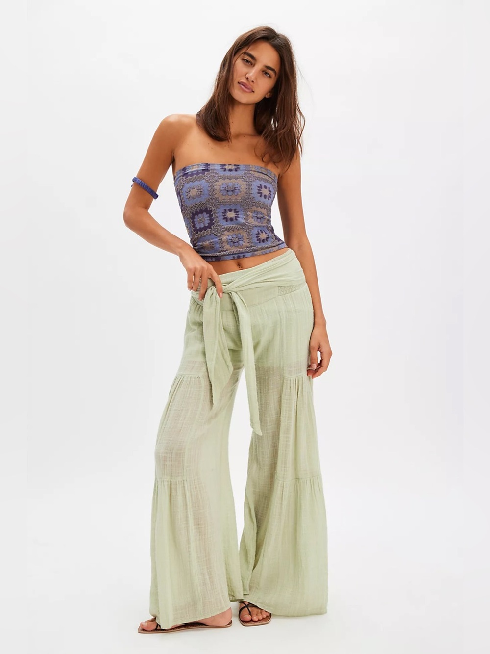 NWOT! Free People FP One Good Day Wide Leg Pants Sz Small